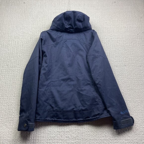 Y2K Burton Jacket Sz M Dryride Womens Blue Snowboard Ski Winter Hooded Coat - Picture 12 of 15